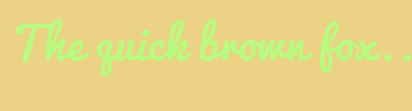 Image with Font Color B7FB7F and Background Color ECD285